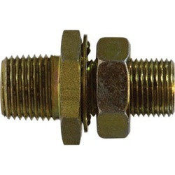 Midland Metal 1/4 FPT X 1/2 MPT BRASS BULKHEAD - 129A-391FC2