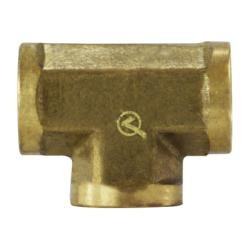 AMC 706201-02 Pipe Tee, 1/8 in FIP x 1/8 in FIP x 1/8 in FIP, Brass