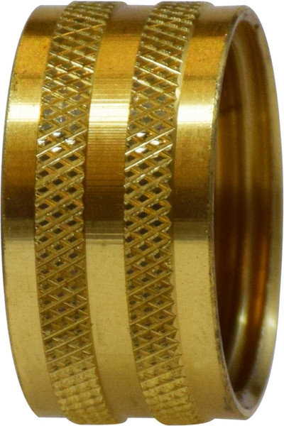 AMC 707407-12 Knurled Nut, 3/4 in FGH, Brass