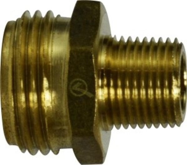 AMC 707478-120808 Rigid Adapter, 3/4 in MGH x 1/2 in Male NPTF, Brass