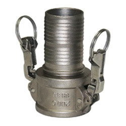 Midland Metal CGCHK5-200CR-SS1 SS - Type C, Quick-Locking Q5, SS Crimplok Cam and Groove, 2Part C S.S 316 Crimplok Quicklocking Q5, Hose Accessories