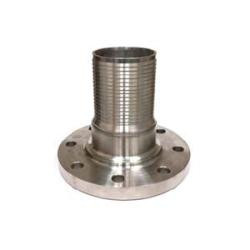 Midland Metal CNFL-150CR-SS316 SS316 Fixed Flange, Combination King Nipples, 1-1/2Crimplok Comb Nipple Ss316 W/Flange, Hose Accessories