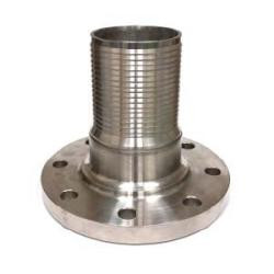 Midland Metal CNFL-250CR-S Steel Fixed Flange, Combination King Nipples, 2-1/2Crimplok Comb Nipple Steel W/Flange, Hose Accessories