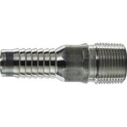 Midland Metal CNT-300-A Male NPT - Aluminum, Combination King Nipples, 3Comb Nipple Aluminum, Hose Accessories