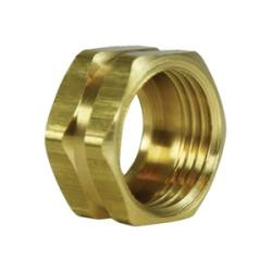 Midland Metal GHN1-H MAF/USA Garden Hose Nuts, MAF/USA GARDEN HOSE, 3/4 Garden Hose Nut (Hex), MAF/USA Brass Fittings