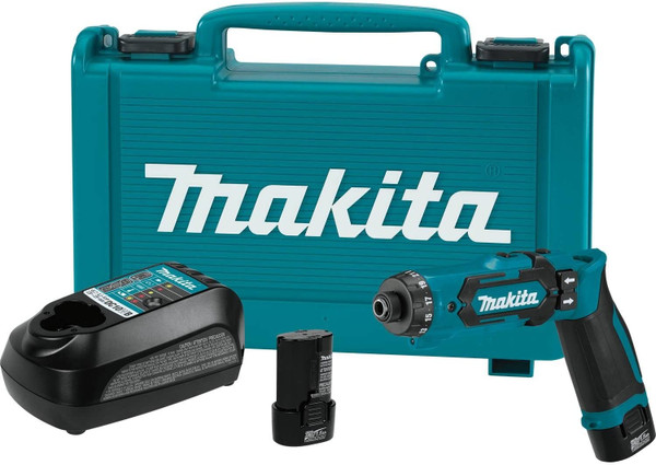 Makita DF012DSE 7.2V Lith-Ion Cl 1/4" Hxdr Drive Kt W/Auto-Stop Cl