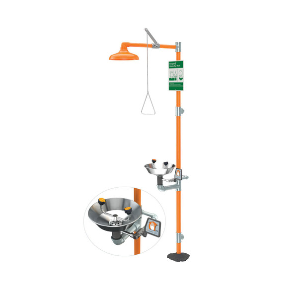 Guardian Equipment G1902 Eye Wash & Shower Safetystation 30Gpm 10" S