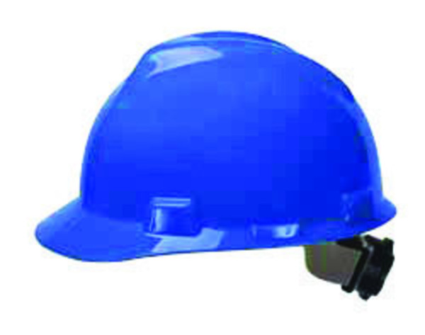 MSA 475359 Blue V-Gard Slotted Hardcap W/Fas-Trac111 Suspen