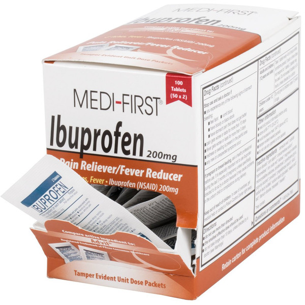 Medi-First 80833 Mf Ibuprofen 200Mg Tabs50/Bx (1 BX)