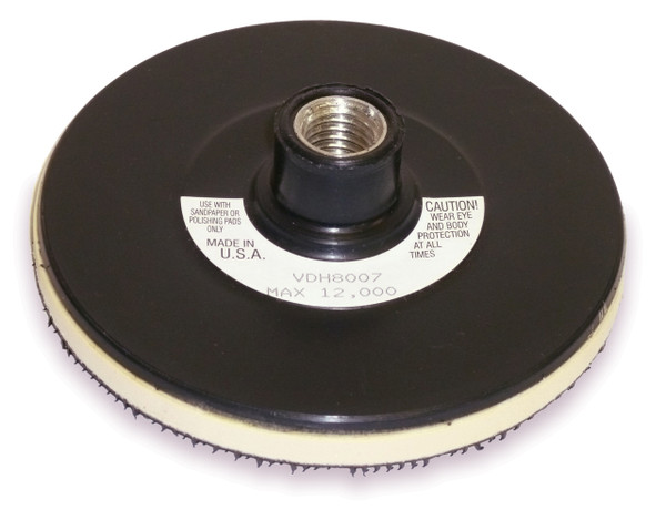 Alfa Tools VDH8007 5" x 5/8 Hook & Loop Surf Disc Holder, 5/8-11