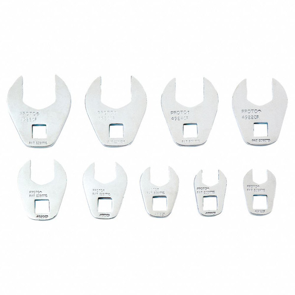 Proto J49004CF 9Pc 3/8 In Crwft 3/8 - 7/8