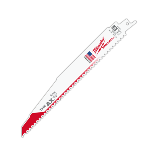 Milwaukee 48-01-2026 9 in. 8 TPI The Ax SAWZALL Blade-Bulk 25