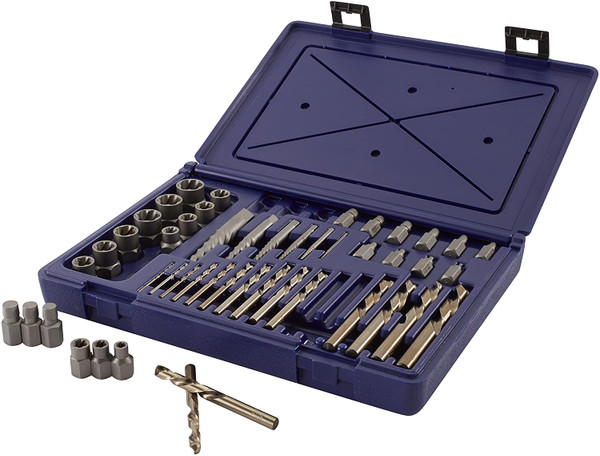 IRWIN HANSON Extractor/Drill Set,HSS,Cobalt,48 Pcs 3101010