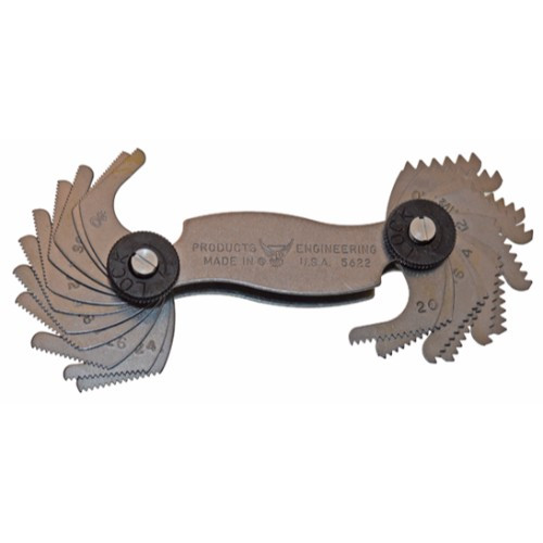 Alfa Tools TPG63044 .25 mm-2.50 mm Pitch Gauge