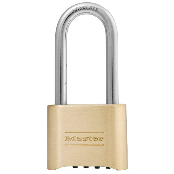 Master Lock 175LHSS Resettable Brass Combo 2-1/4In St Shackle (6 EA)