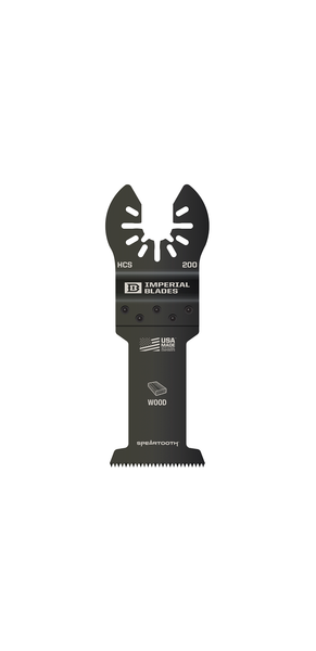 Milwaukee IBOA200-1 Imperial Blades IBOA200-1 One Fit 1-3/8" Speartooth Fast Cut Wood Blade, 1PC