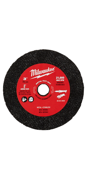 Milwaukee 49-94-3000 3 in. Metal Cut Off Wheel 3 pk