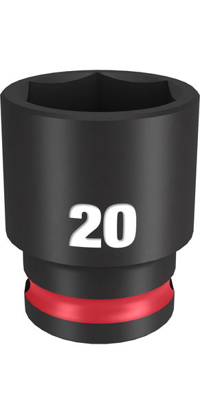 Milwaukee 49-66-6737 SHOCKWAVE Impact Duty 3/8" Drive 20MM Standard 6 Point Socket