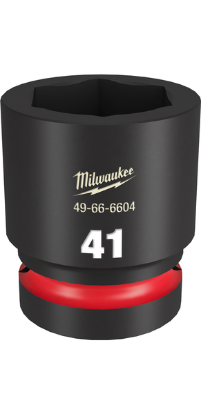 Milwaukee 49-66-6604 SHOCKWAVE Impact Duty 1" Drive 41MM Standard 6 Point Socket