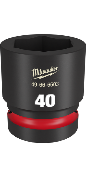 Milwaukee 49-66-6603 SHOCKWAVE Impact Duty 1" Drive 40MM Standard 6 Point Socket