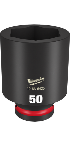 Milwaukee 49-66-6425 SHOCKWAVE Impact Duty 3/4" Drive 50MM Deep 6 Point Socket