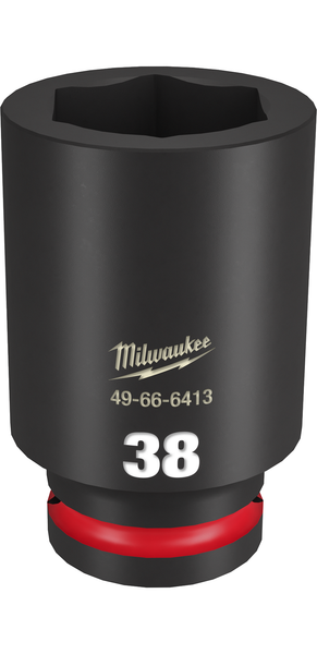 Milwaukee 49-66-6413 SHOCKWAVE Impact Duty 3/4" Drive 38MM Deep 6 Point Socket