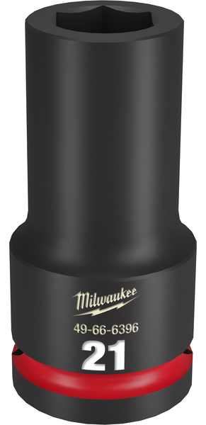 Milwaukee 49-66-6396 SHOCKWAVE Impact Duty 3/4" Drive 21MM Deep 6 Point Socket