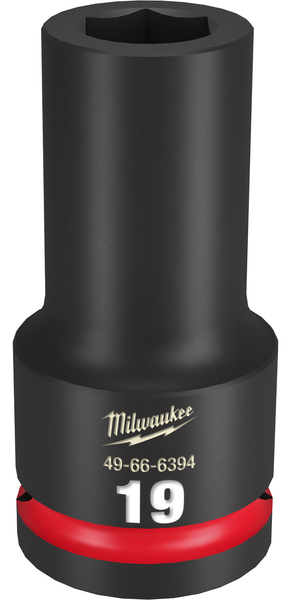 Milwaukee 49-66-6394 SHOCKWAVE Impact Duty 3/4" Drive 19MM Deep 6 Point Socket