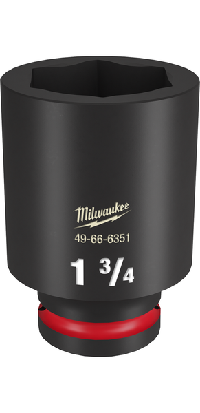 Milwaukee 49-66-6351 SHOCKWAVE Impact Duty 3/4" Drive 1-3/4" Deep 6 Point Socket