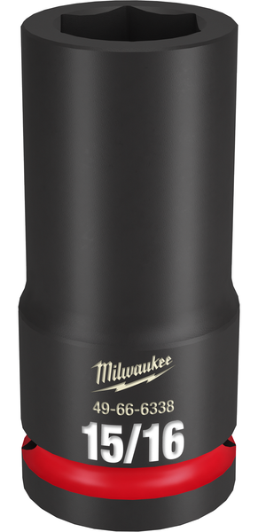 Milwaukee 49-66-6338 SHOCKWAVE Impact Duty 3/4" Drive 15/16" Deep 6 Point Socket