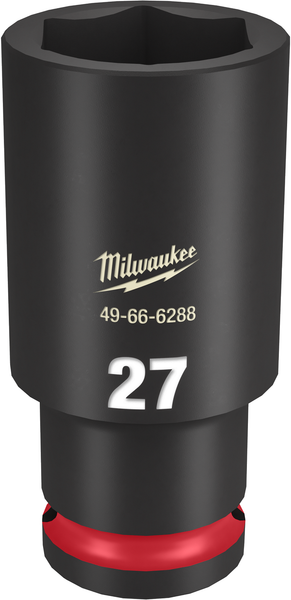 Milwaukee 49-66-6288 SHOCKWAVE Impact Duty 1/2" Drive 27MM Deep 6 Point Socket