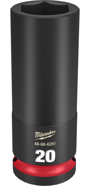 Milwaukee 49-66-6281 SHOCKWAVE Impact Duty 1/2" Drive 20MM Deep 6 Point Socket
