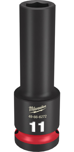 Milwaukee 49-66-6272 SHOCKWAVE Impact Duty 1/2" Drive 11MM Deep 6 Point Socket