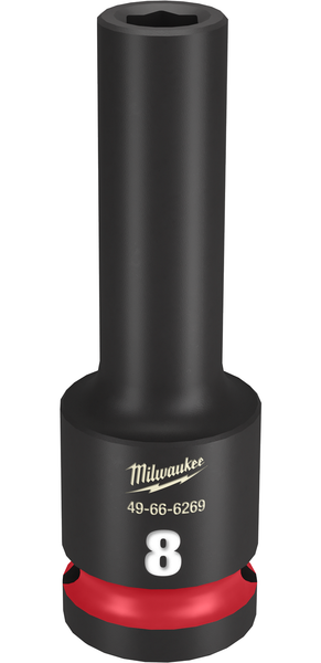 Milwaukee 49-66-6269 SHOCKWAVE Impact Duty 1/2" Drive 8MM Deep 6 Point Socket