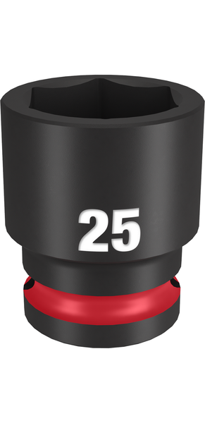 Milwaukee 49-66-6257 SHOCKWAVE Impact Duty 1/2" Drive 25MM Standard 6 Point Socket