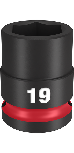 Milwaukee 49-66-6251 SHOCKWAVE Impact Duty 1/2" Drive 19MM Standard 6 Point Socket
