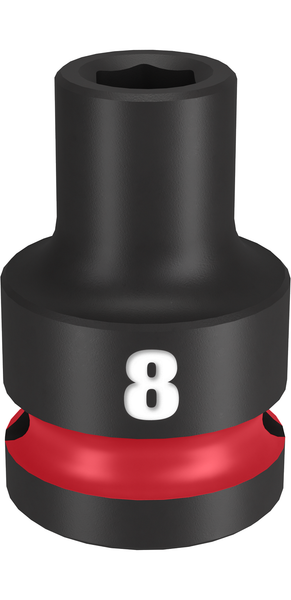 Milwaukee 49-66-6240 SHOCKWAVE Impact Duty 1/2" Drive 8MM Standard 6 Point Socket