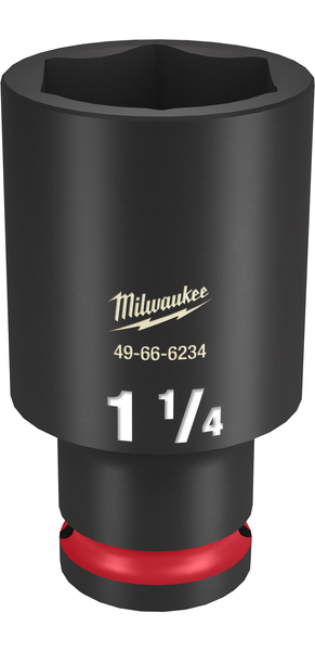 Milwaukee 49-66-6234 SHOCKWAVE Impact Duty 1/2" Drive 1-1/4" Deep 6 Point Socket