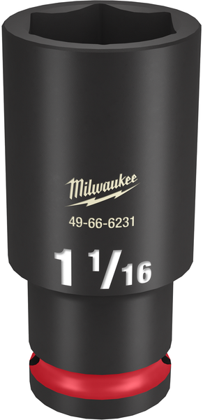 Milwaukee 49-66-6231 SHOCKWAVE Impact Duty 1/2" Drive 1-1/16" Deep 6 Point Socket