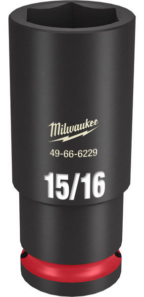 Milwaukee 49-66-6229 SHOCKWAVE Impact Duty 1/2" Drive 15/16" Deep 6 Point Socket