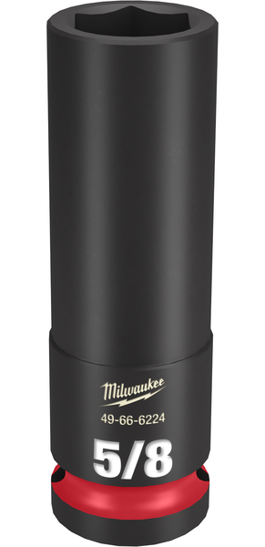 Milwaukee 49-66-6224 SHOCKWAVE Impact Duty 1/2" Drive 5/8" Deep 6 Point Socket