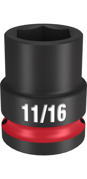 Milwaukee 49-66-6205 SHOCKWAVE Impact Duty 1/2" Drive 11/16" Standard 6 Point Socket
