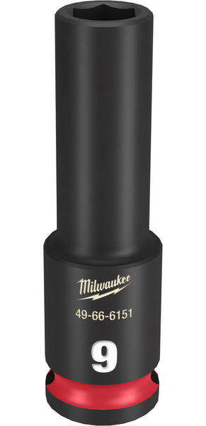 Milwaukee 49-66-6151 SHOCKWAVE Impact Duty 3/8" Drive 9MM Deep 6 Point Socket