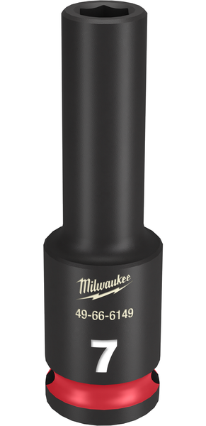 Milwaukee 49-66-6149 SHOCKWAVE Impact Duty 3/8" Drive 7MM Deep 6 Point Socket