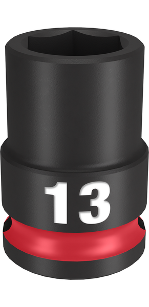 Milwaukee 49-66-6137 SHOCKWAVE Impact Duty 3/8" Drive 13MM Standard 6 Point Socket