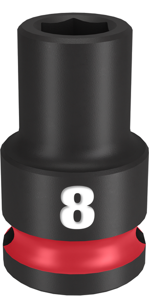 Milwaukee 49-66-6132 SHOCKWAVE Impact Duty 3/8" Drive 8MM Standard 6 Point Socket