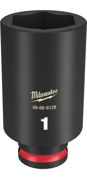 Milwaukee 49-66-6129 SHOCKWAVE Impact Duty 3/8" Drive 1" Deep 6 Point Socket