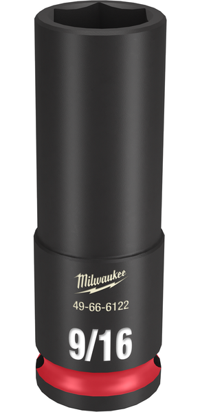 Milwaukee 49-66-6122 SHOCKWAVE Impact Duty 3/8" Drive 9/16" Deep 6 Point Socket