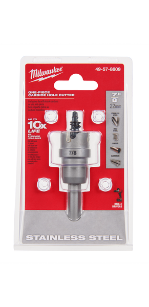 Milwaukee 49-57-8609 7/8" One-Piece Carbide Hole Cutter