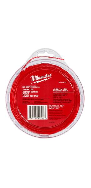 Milwaukee 49-16-2712 .080 in. x 150 Ft. Trimmer Line